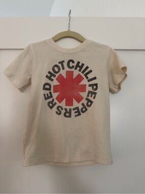 Kids Beige Red Hot Chili Peppers Graphic Tee - Short Sleeve